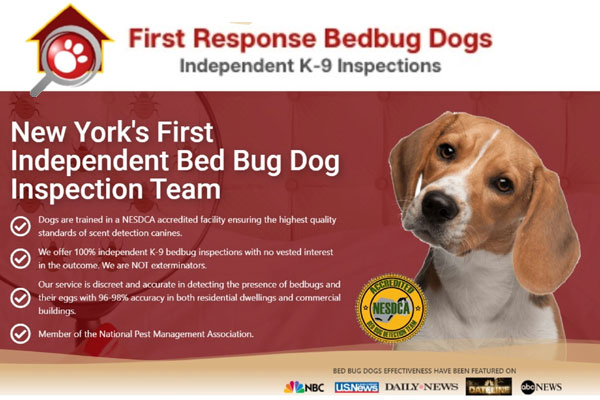 First Response Bedbug Dogs